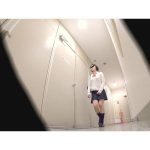 公衆トイレ覗き見　勢いがすごい女子校生のキレイな尿軸